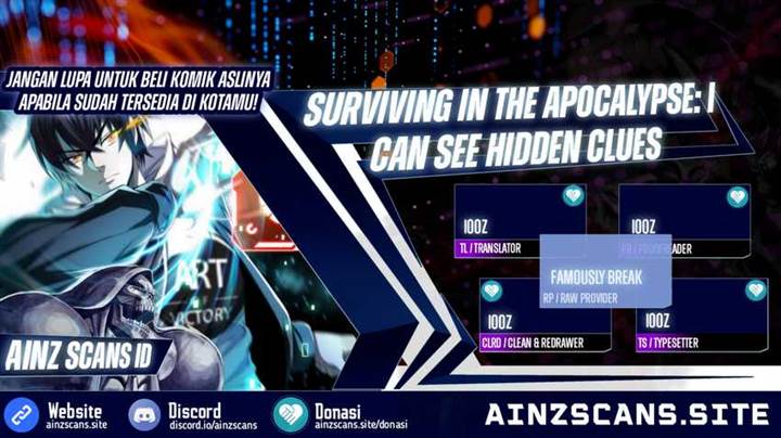 Surviving in the Apocalypse: I Can See Hidden Clues Chapter 10